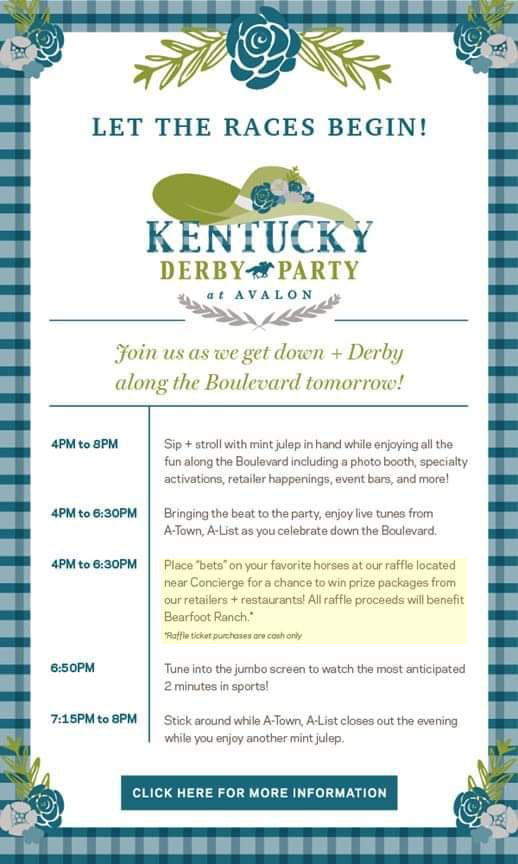 Attend a Kentucky Derby Party and Support Bearfoot Ranch