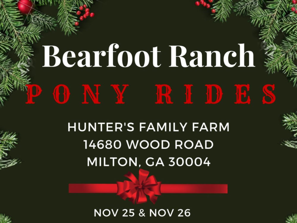 Bearfoot Ranch pony rides at Hunters Farm
